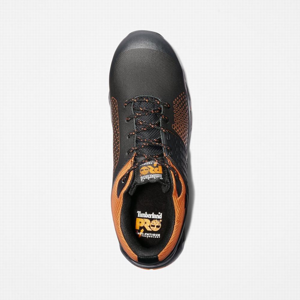 Timberland Ridgework Composite Burunlu Waterproof İş Ayakkabısı Erkek Siyah Turuncu | TR-6724M