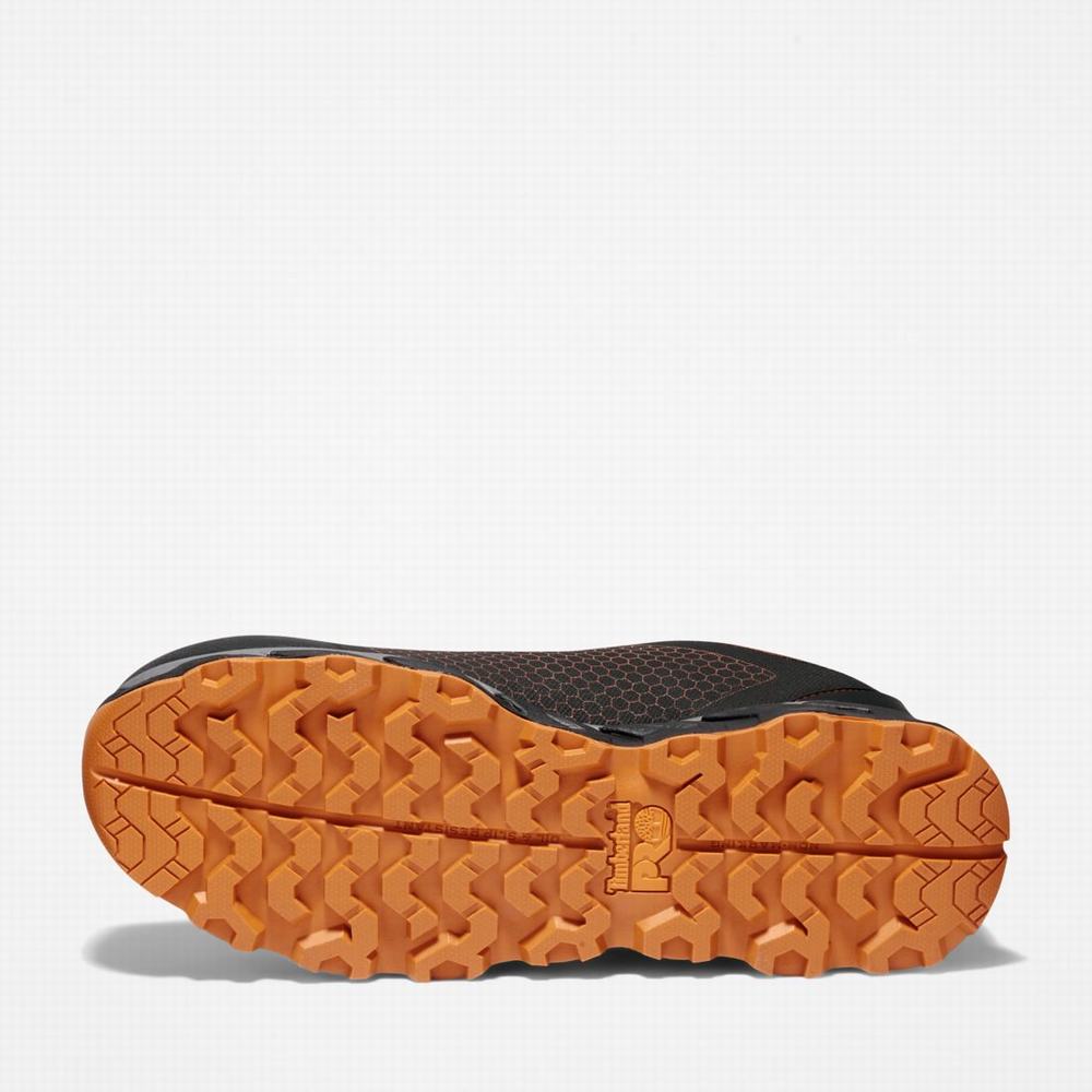 Timberland Ridgework Composite Burunlu Waterproof İş Ayakkabısı Erkek Siyah Turuncu | TR-6724M