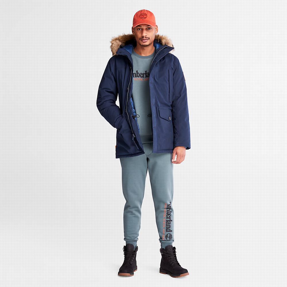 Timberland Rüzgâr, Su, Earth and Sky Crewneck Tişörtü Erkek Yeşil | TR-8437Q