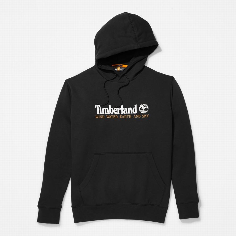 Timberland Rüzgâr, Su, Earth, and Sky Kapüşonlu Sweatshirt Erkek Siyah | TR-0381P