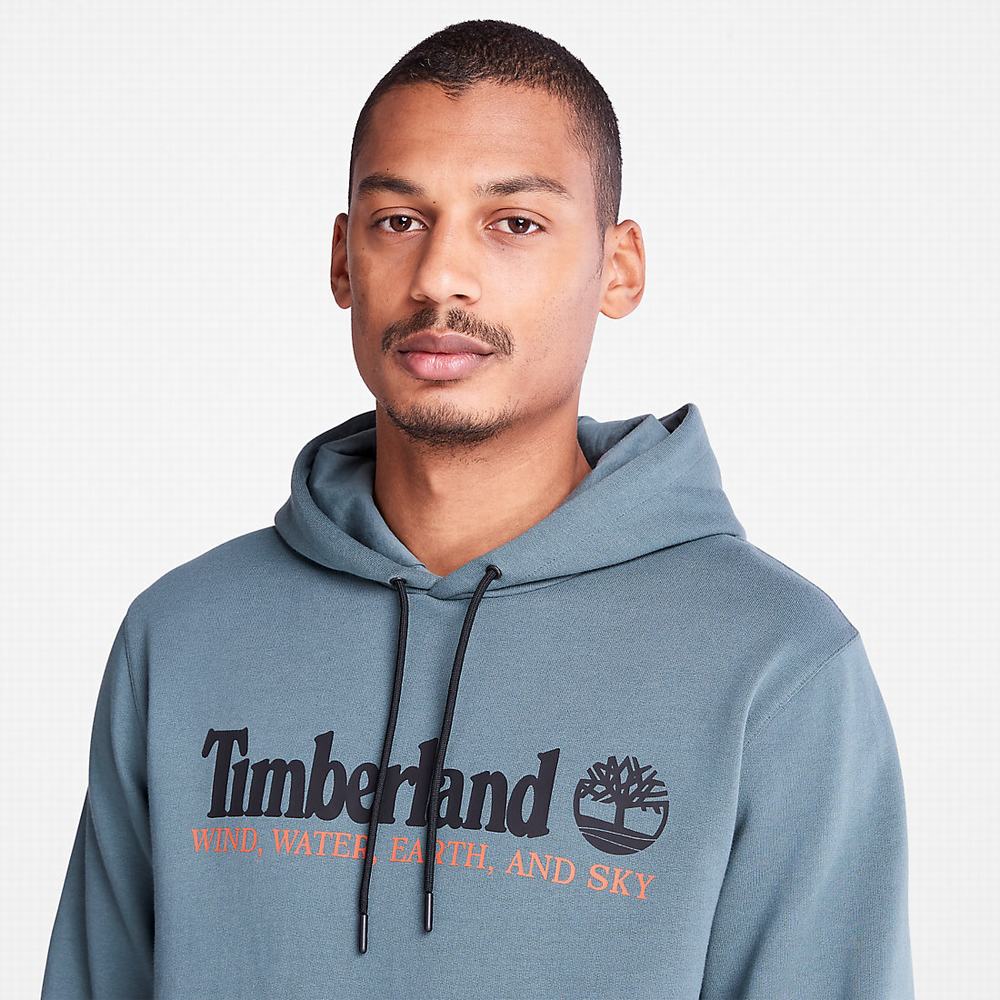 Timberland Rüzgâr, Su, Earth, and Sky Kapüşonlu Sweatshirt Erkek Yeşil | TR-7503X