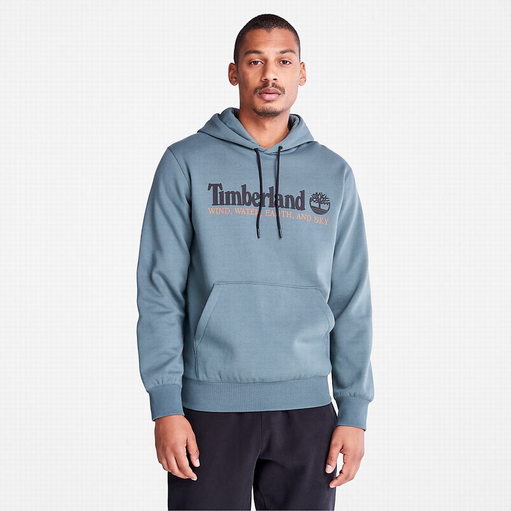 Timberland Rüzgâr, Su, Earth, and Sky Kapüşonlu Sweatshirt Erkek Yeşil | TR-7503X