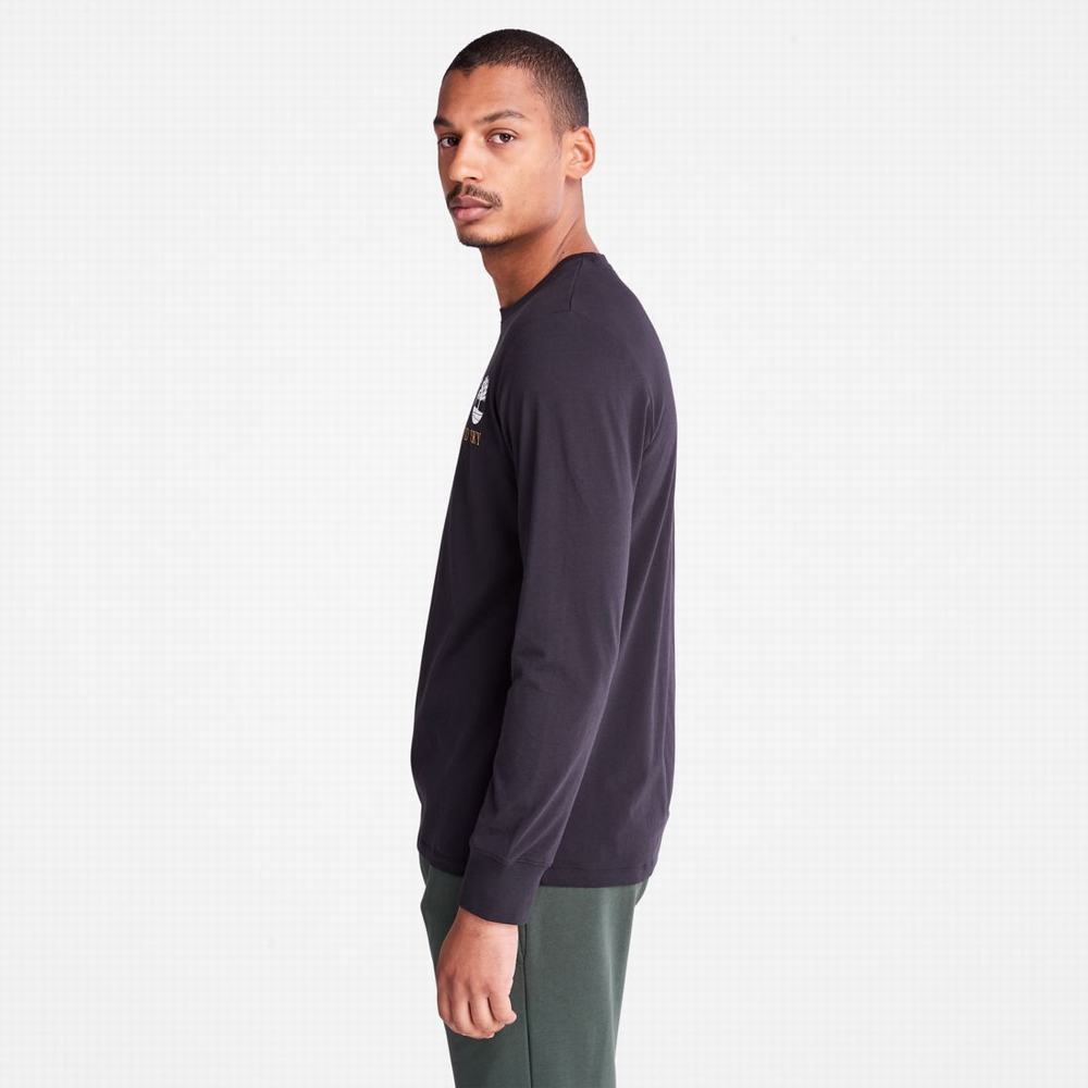 Timberland Rüzgâr, Su, Earth and Sky Long-Sleeve Tişört Erkek Siyah | TR-7180E