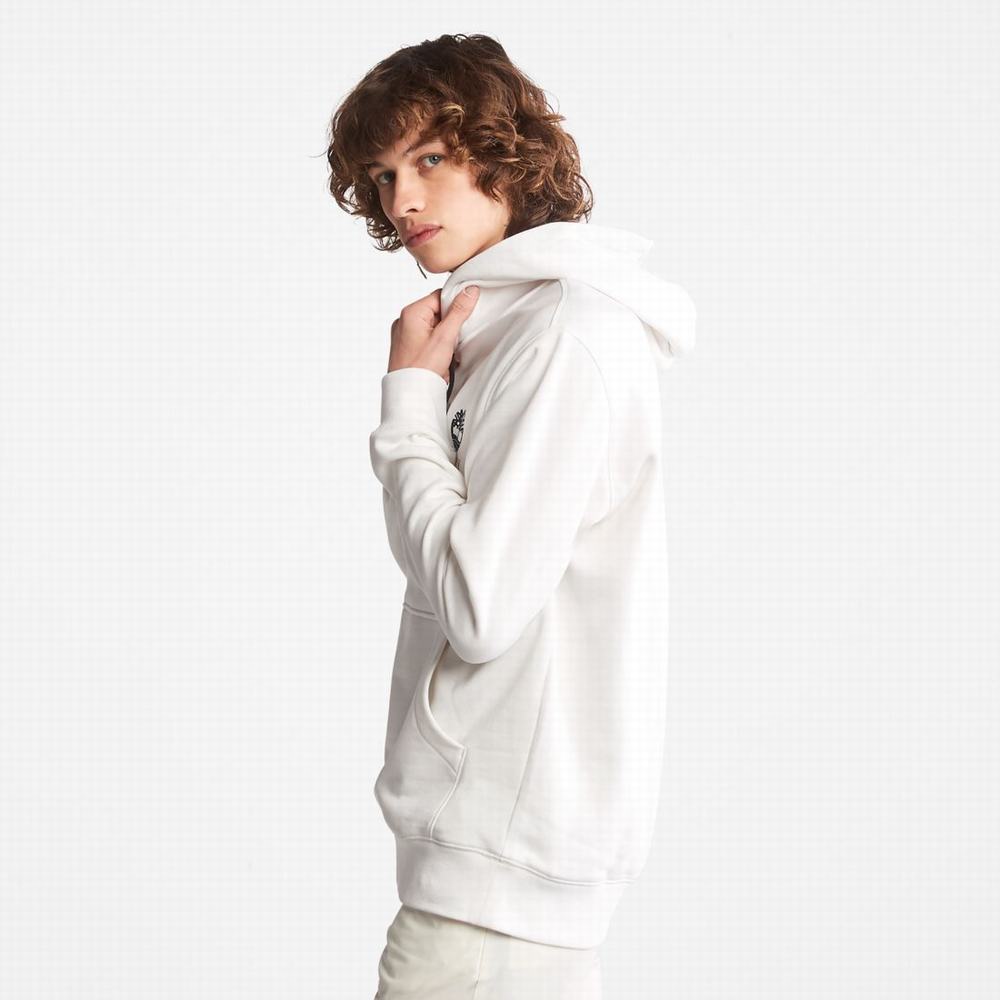 Timberland Rüzgâr, Su, Earth, and Sky™ Kapüşonlu Sweatshirt Erkek Beyaz | TR-3086U