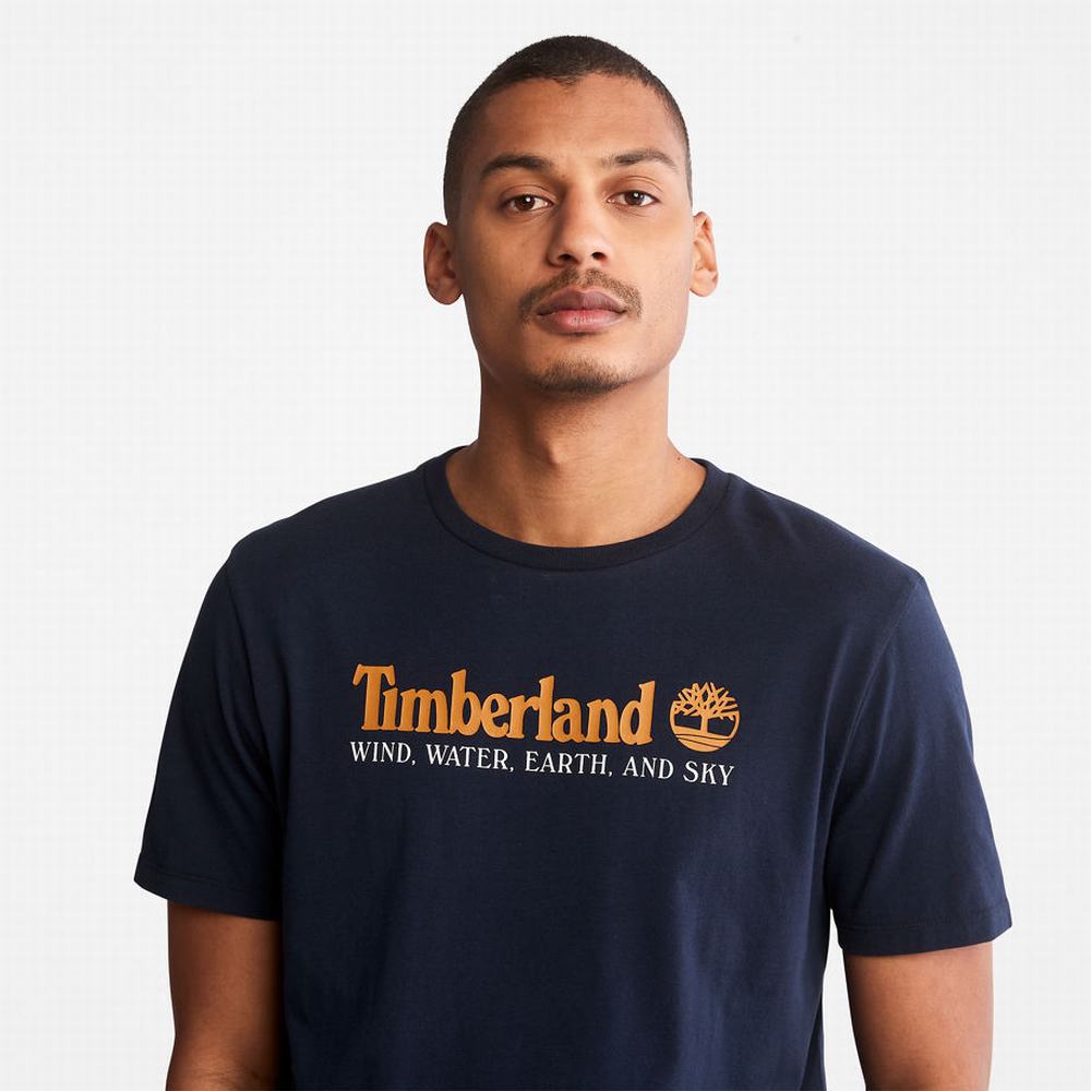 Timberland Rüzgâr, Su, Earth and Sky™ Tişört Erkek Lacivert | TR-1806T