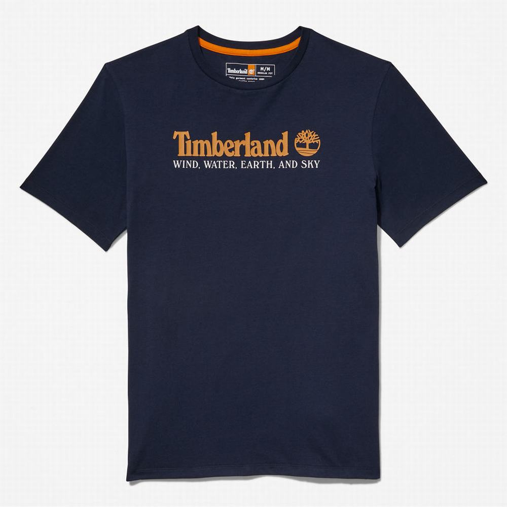 Timberland Rüzgâr, Su, Earth and Sky™ Tişört Erkek Lacivert | TR-1806T