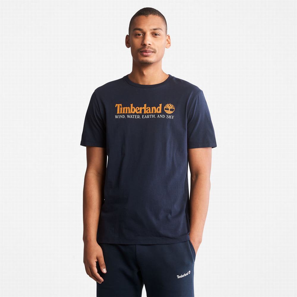 Timberland Rüzgâr, Su, Earth and Sky™ Tişört Erkek Lacivert | TR-1806T