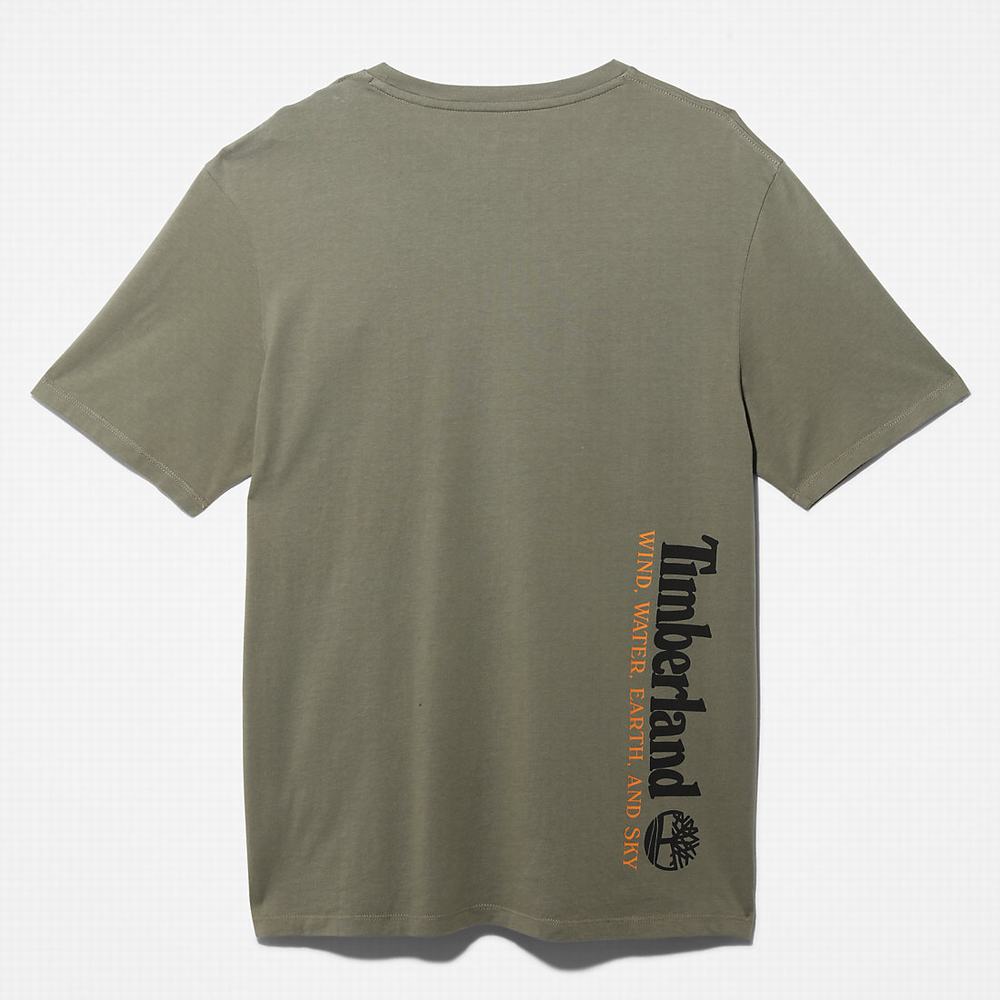 Timberland Rüzgâr, Su, Earth and Sky™ Tişört Erkek Yeşil | TR-6295E