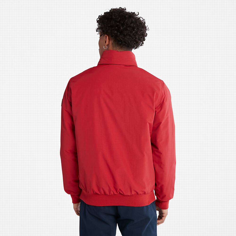 Timberland Sailor Bomber Ceket Erkek Kırmızı | TR-9607L