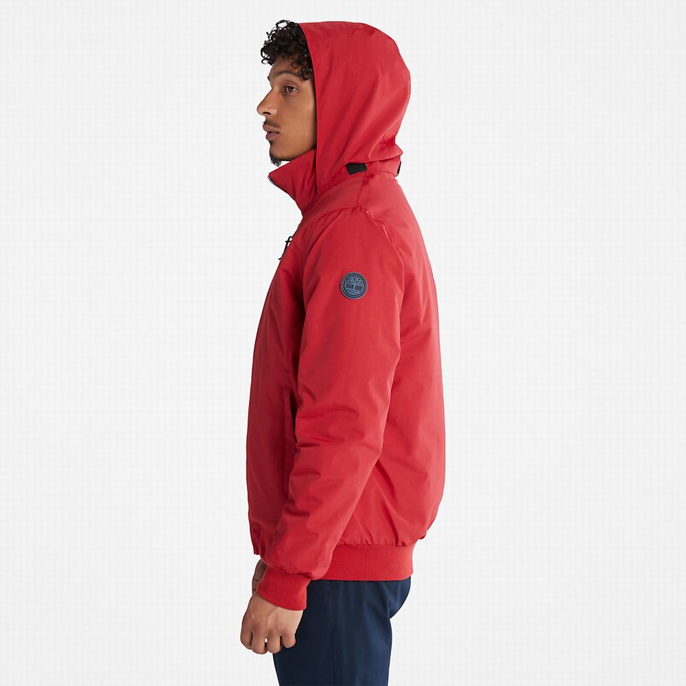 Timberland Sailor Bomber Ceket Erkek Kırmızı | TR-9607L