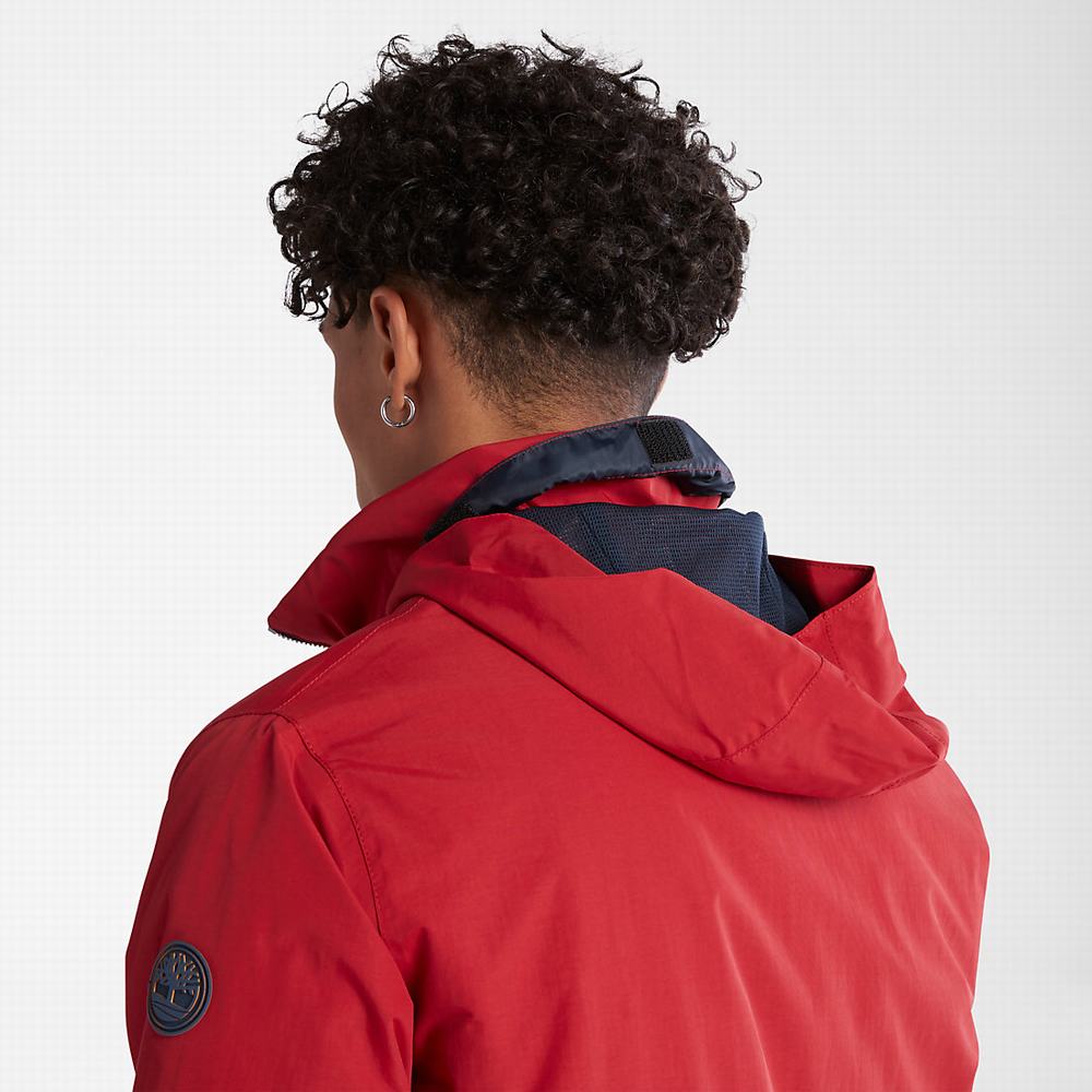 Timberland Sailor Bomber Ceket Erkek Kırmızı | TR-9607L