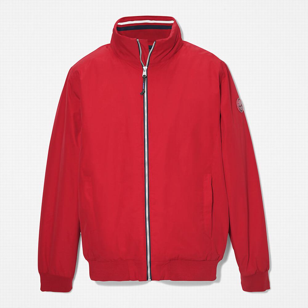 Timberland Sailor Bomber Ceket Erkek Kırmızı | TR-9607L