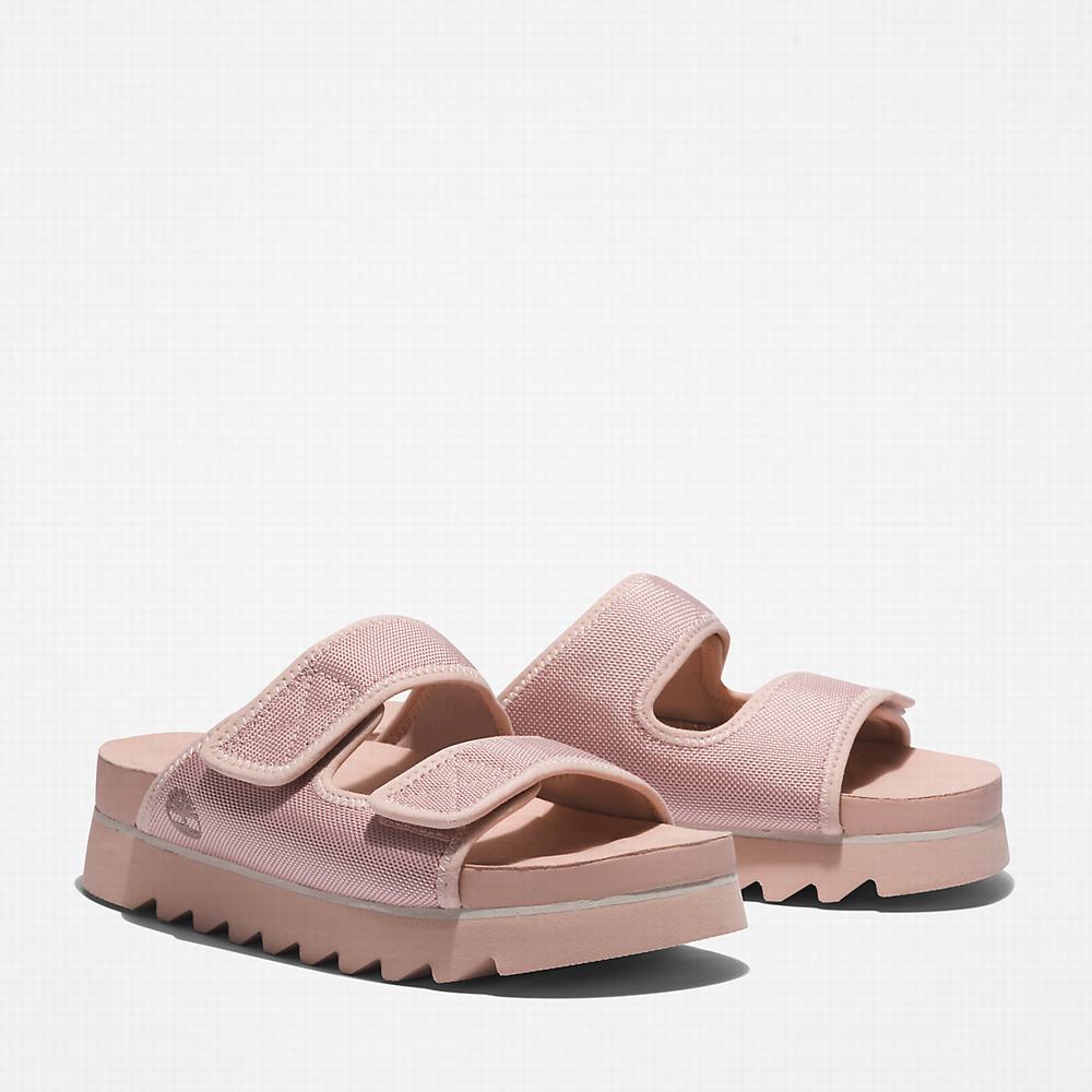 Timberland Santa Monica Sunrise Double-Askılı Terlik Kadın Açık Pembe | TR-0293J
