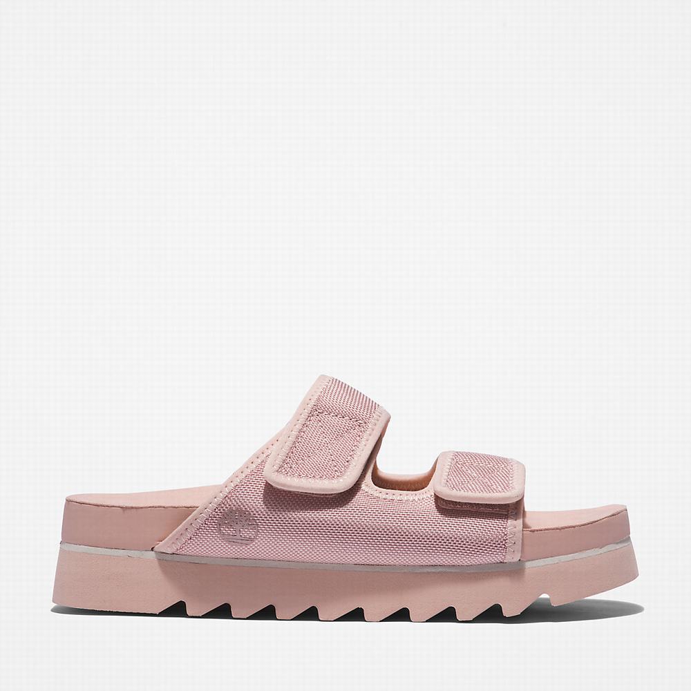 Timberland Santa Monica Sunrise Double-Askılı Terlik Kadın Açık Pembe | TR-0293J