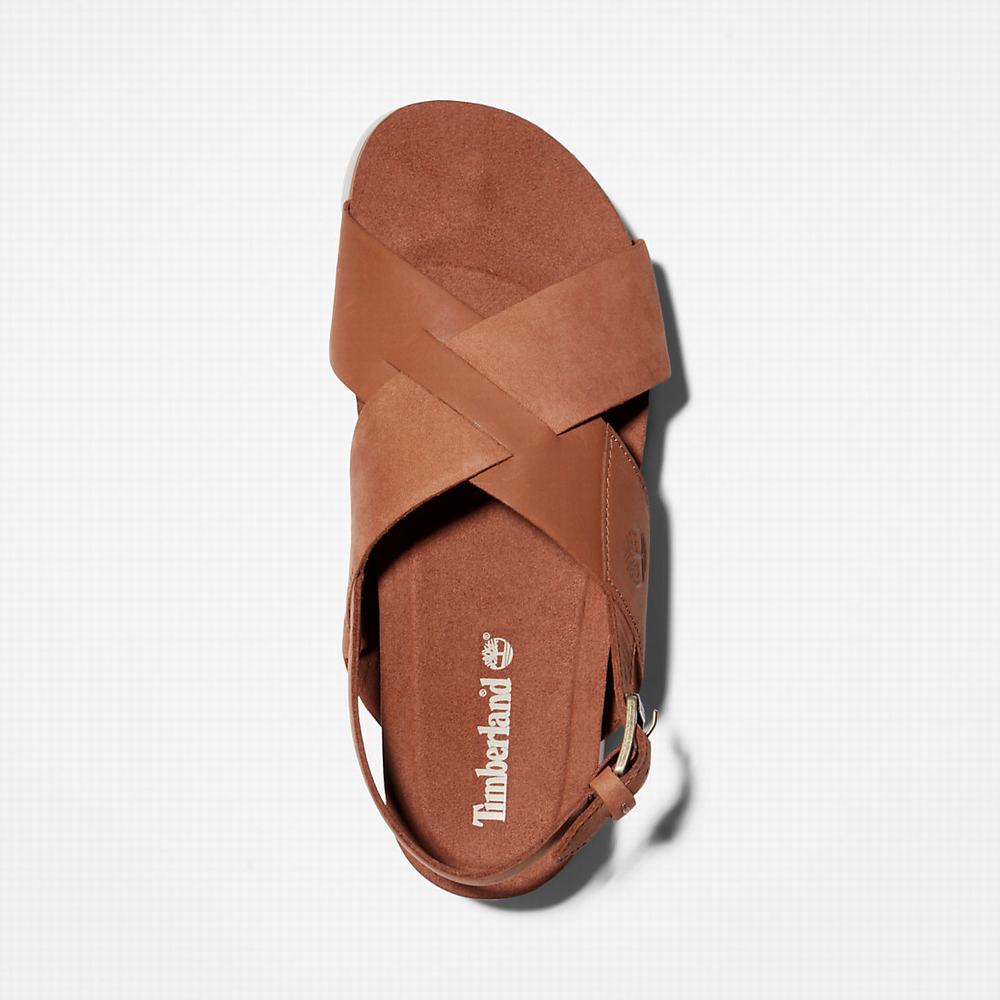 Timberland Santa Monica Sunrise Sandalet Kadın Açık Kahverengi | TR-3081L
