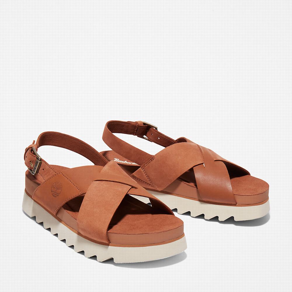 Timberland Santa Monica Sunrise Sandalet Kadın Açık Kahverengi | TR-3081L
