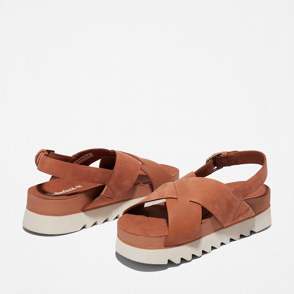 Timberland Santa Monica Sunrise Sandalet Kadın Açık Kahverengi | TR-3081L