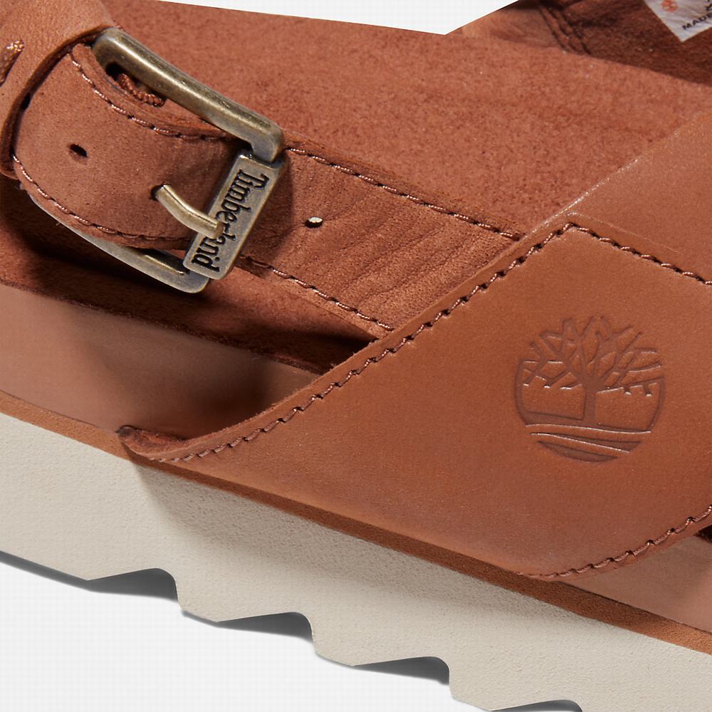 Timberland Santa Monica Sunrise Sandalet Kadın Açık Kahverengi | TR-3081L