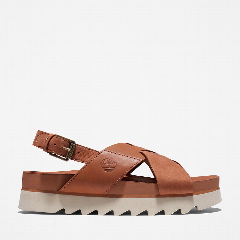 Timberland Santa Monica Sunrise Sandalet Kadın Açık Kahverengi | TR-3081L