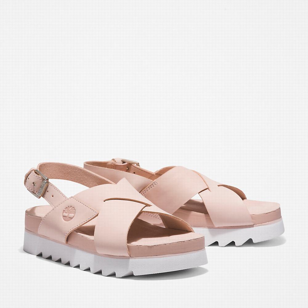 Timberland Santa Monica Sunrise Sandalet Kadın Açık Pembe | TR-5716J