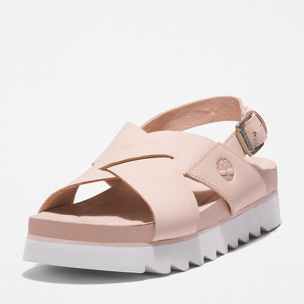 Timberland Santa Monica Sunrise Sandalet Kadın Açık Pembe | TR-5716J