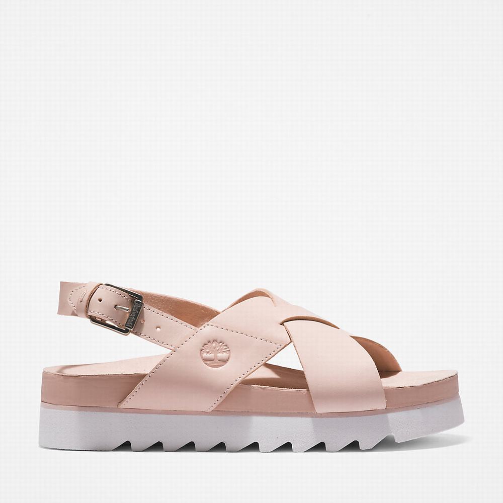 Timberland Santa Monica Sunrise Sandalet Kadın Açık Pembe | TR-5716J