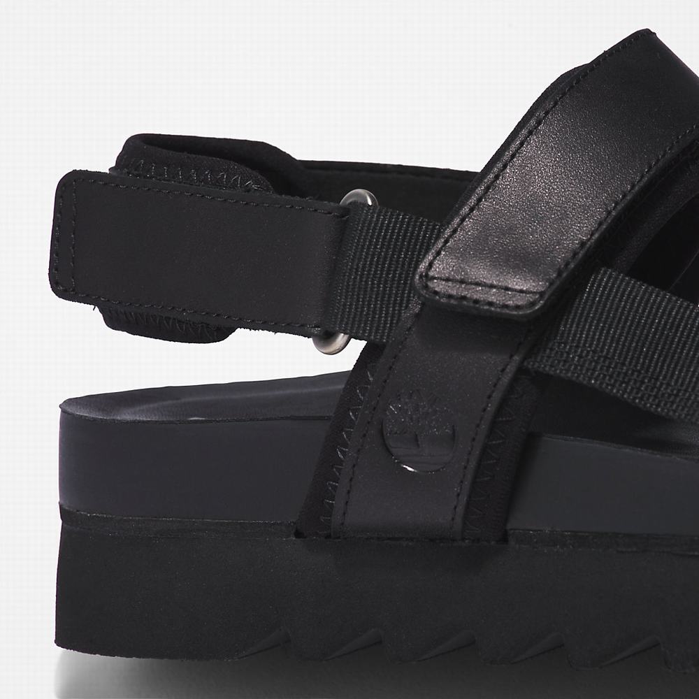 Timberland Santa Monica Sunrise Sandalet Kadın Siyah | TR-7345Z