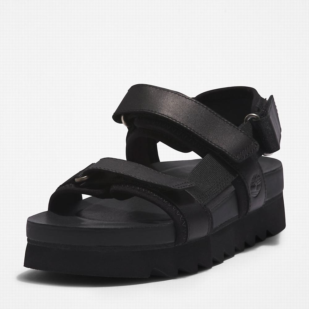 Timberland Santa Monica Sunrise Sandalet Kadın Siyah | TR-7345Z