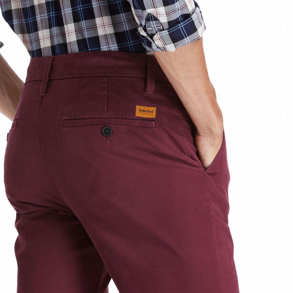 Timberland Sargent Lake Chinos Pantolon Erkek Bordo | TR-2378L