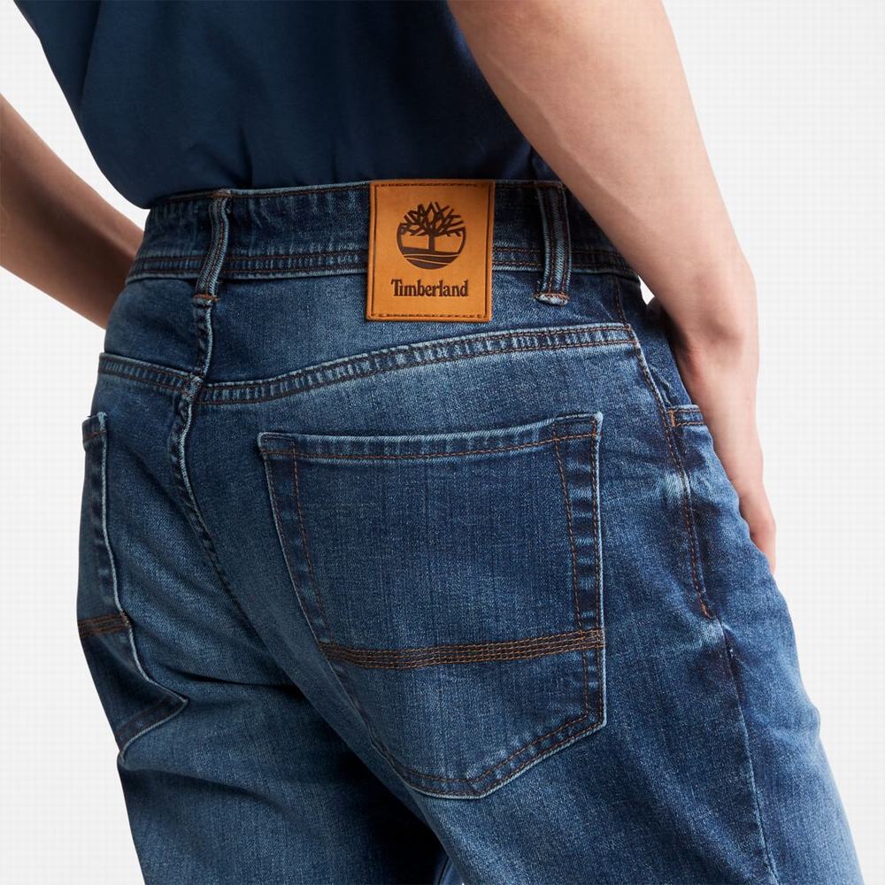 Timberland Sargent Lake Slim Denim Kot Pantolon Erkek Indigo | TR-9861S