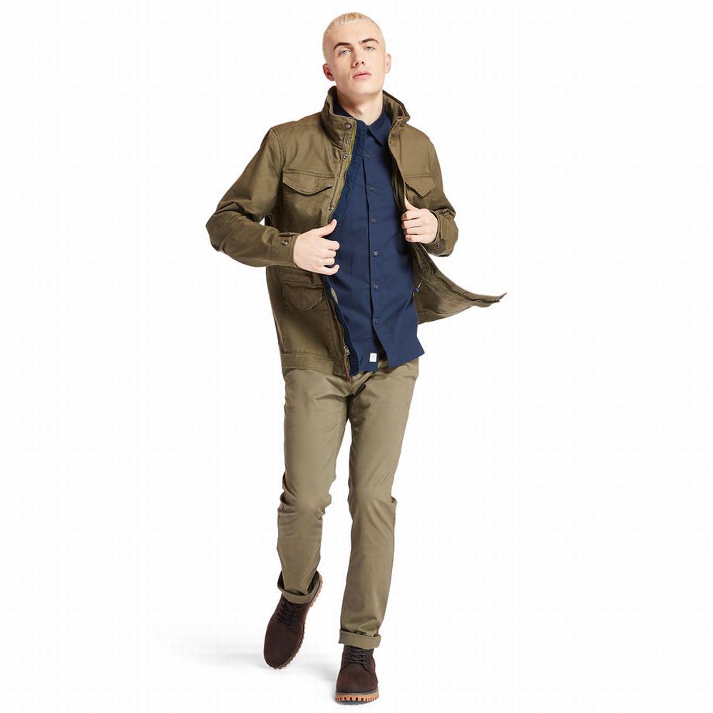 Timberland Sargent Lake Slim-Fit Chinos Pantolon Erkek Yeşil | TR-8250R