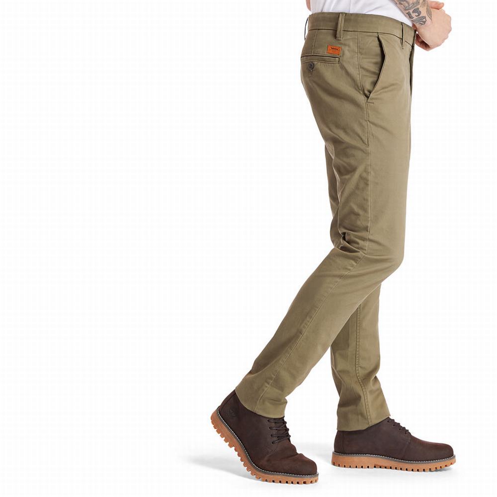 Timberland Sargent Lake Slim-Fit Chinos Pantolon Erkek Yeşil | TR-8250R