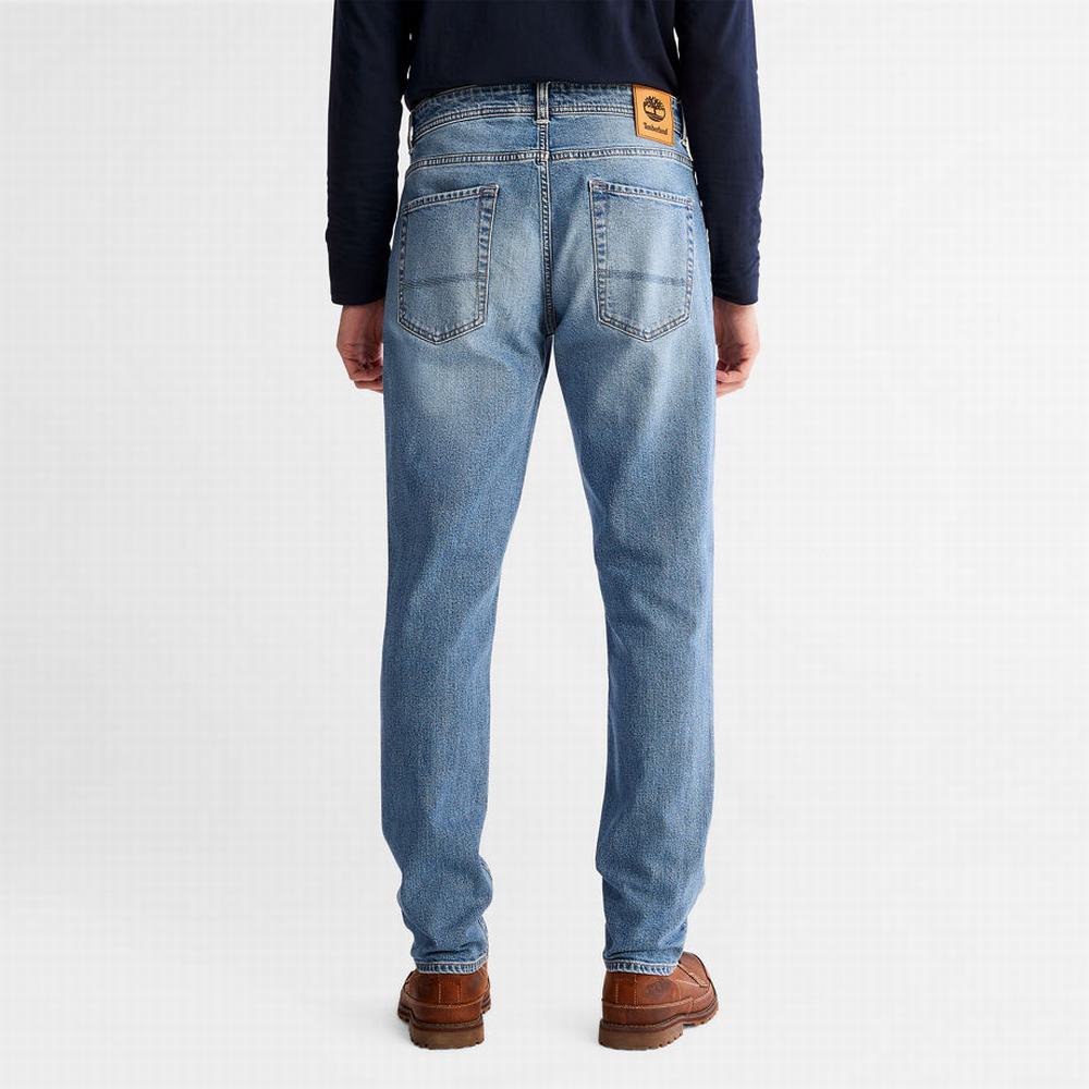Timberland Sargent Lake Stretch Kot Pantolon Erkek Açık Mavi | TR-7415M