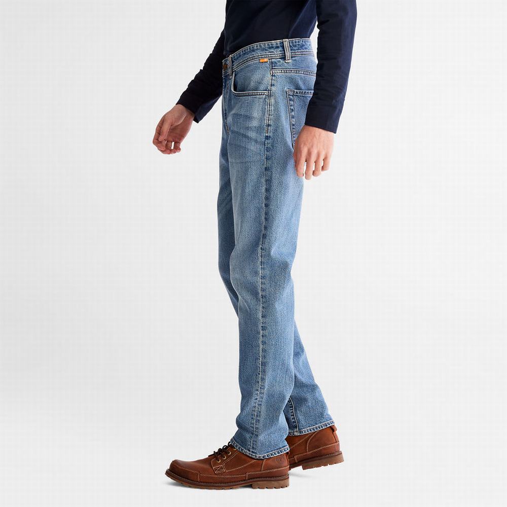 Timberland Sargent Lake Stretch Kot Pantolon Erkek Açık Mavi | TR-7415M