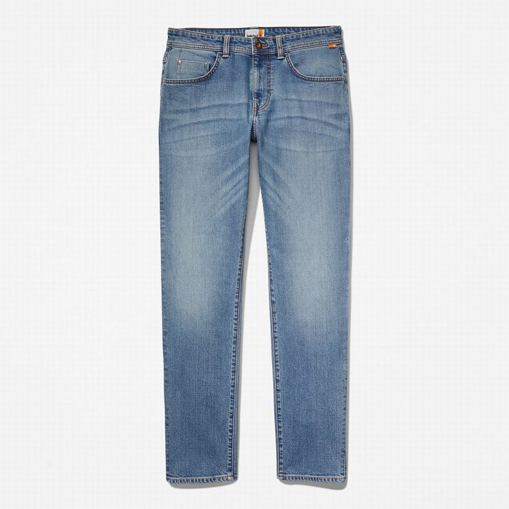 Timberland Sargent Lake Stretch Kot Pantolon Erkek Açık Mavi | TR-7415M