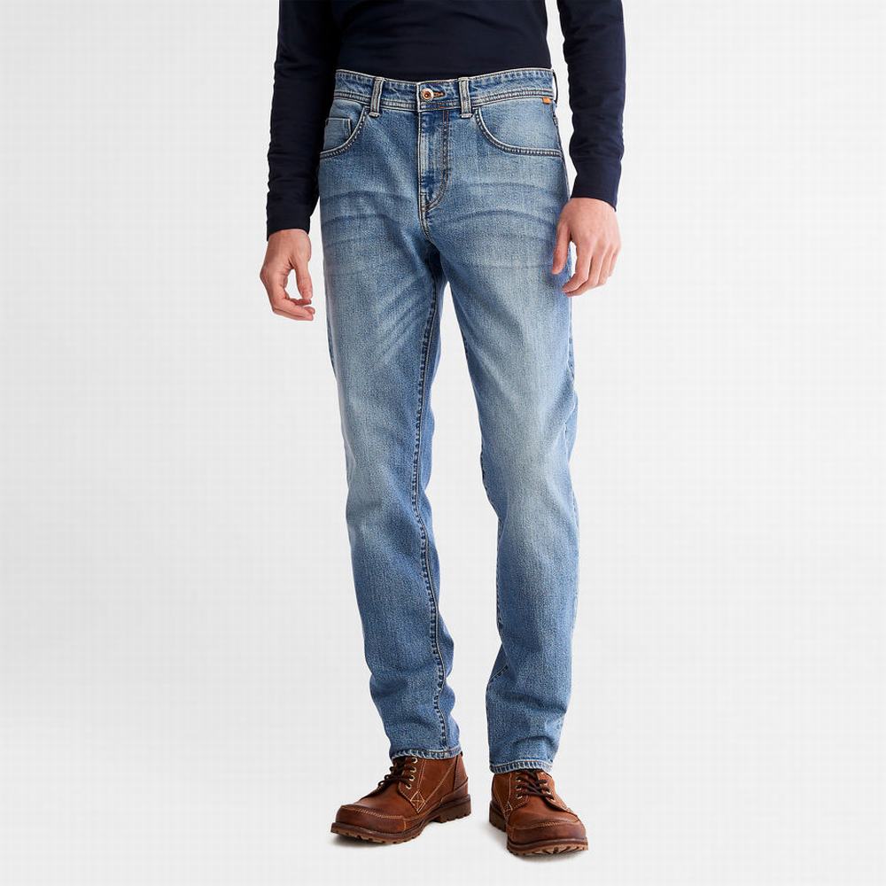 Timberland Sargent Lake Stretch Kot Pantolon Erkek Açık Mavi | TR-7415M