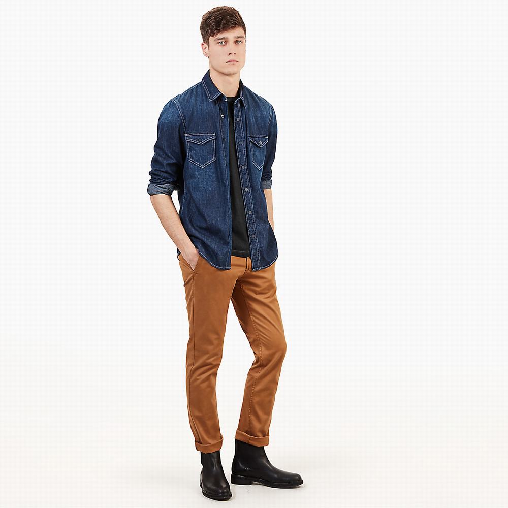 Timberland Sargent Lake Twill Chinos Pantolon Erkek Kahverengi | TR-1830F