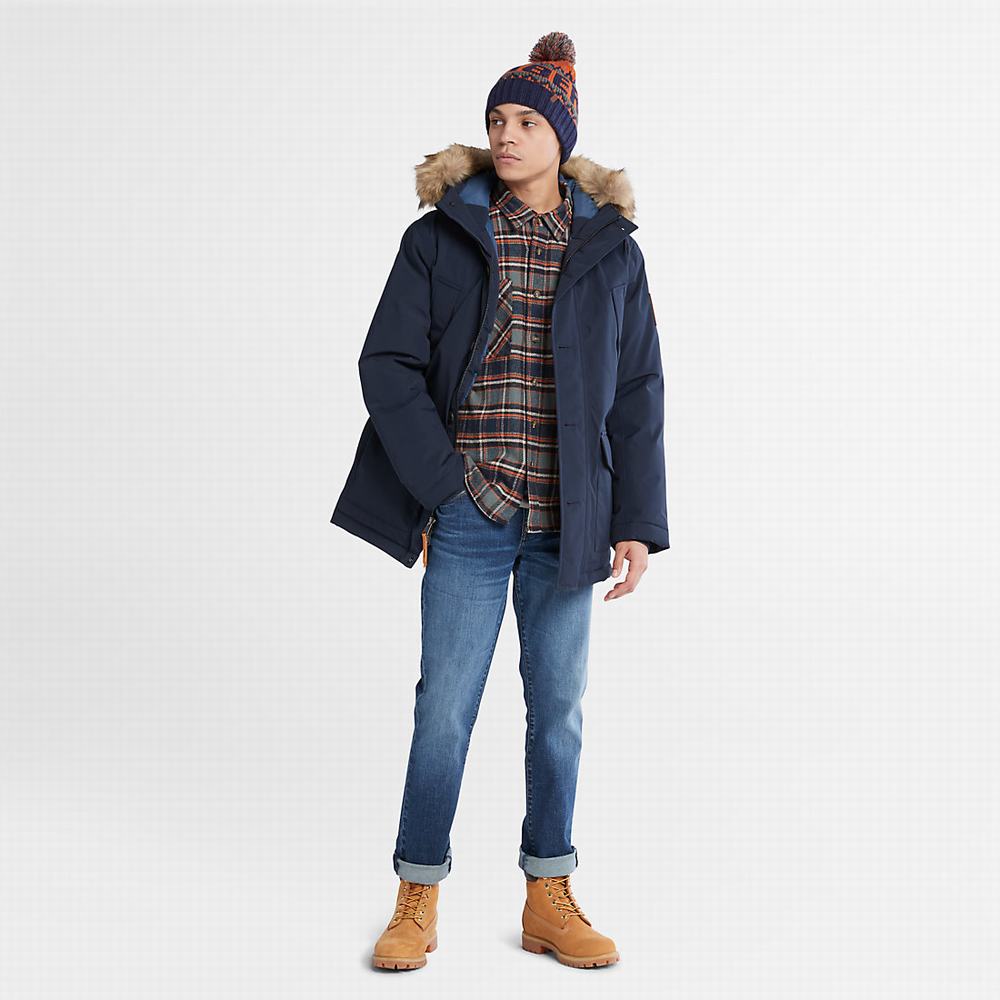 Timberland Scar Ridge Parka Ceketler Erkek Lacivert | TR-7493S