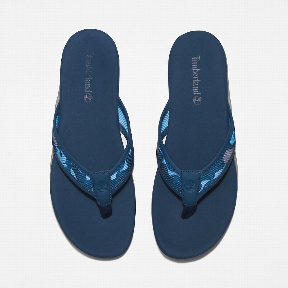 Timberland Seaton Bay Tanga Sandalet Erkek Koyu Mavi | TR-7169X