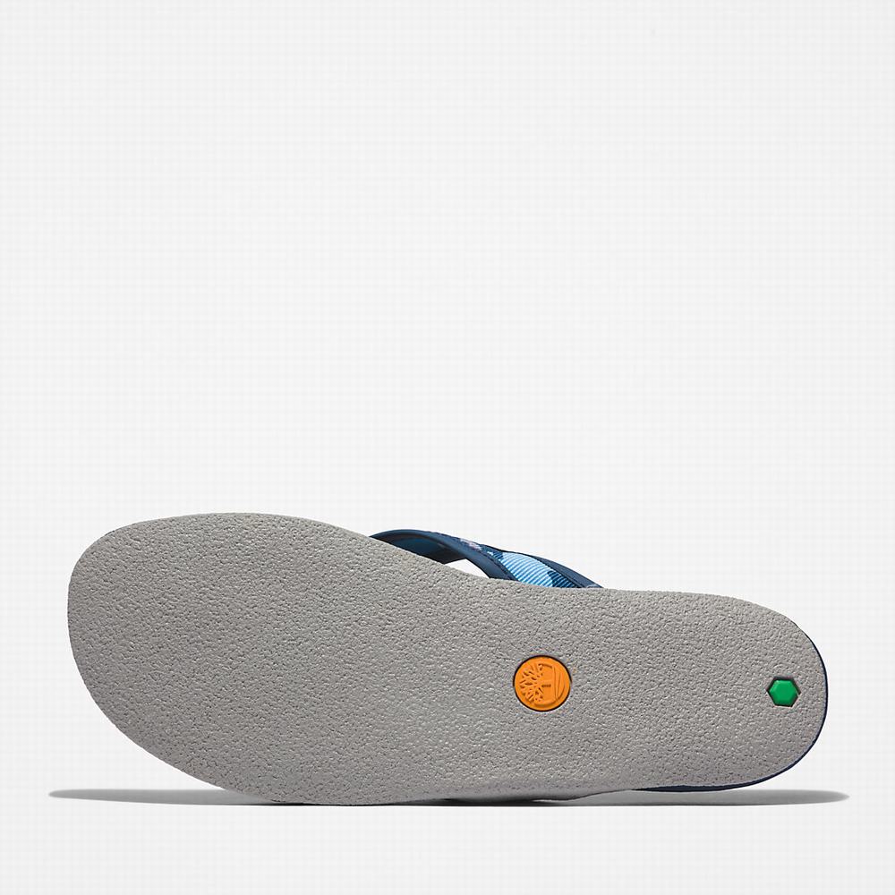Timberland Seaton Bay Tanga Sandalet Erkek Koyu Mavi | TR-7169X
