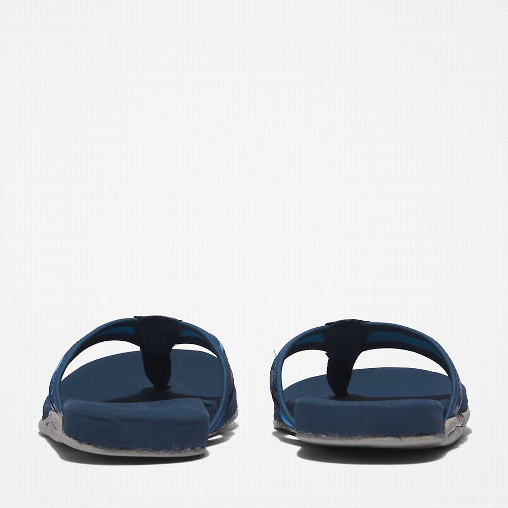 Timberland Seaton Bay Tanga Sandalet Erkek Koyu Mavi | TR-7169X