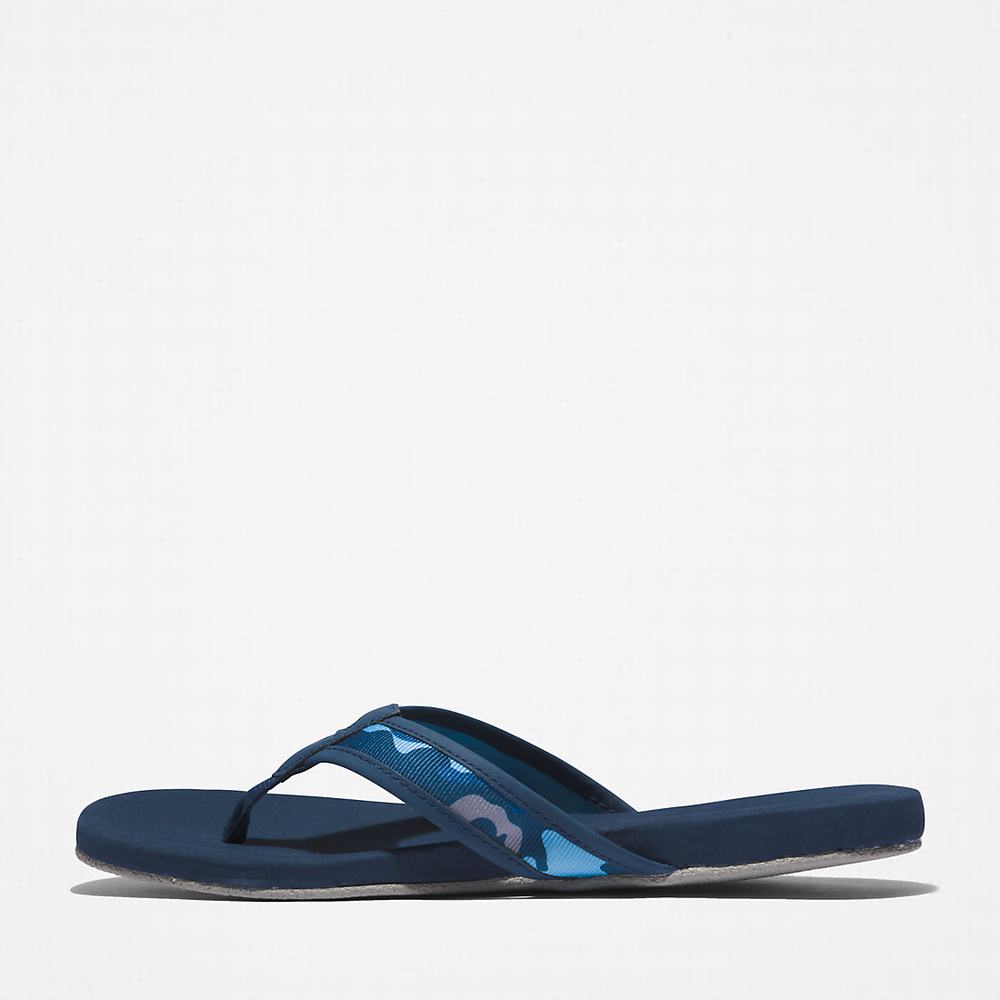 Timberland Seaton Bay Tanga Sandalet Erkek Koyu Mavi | TR-7169X
