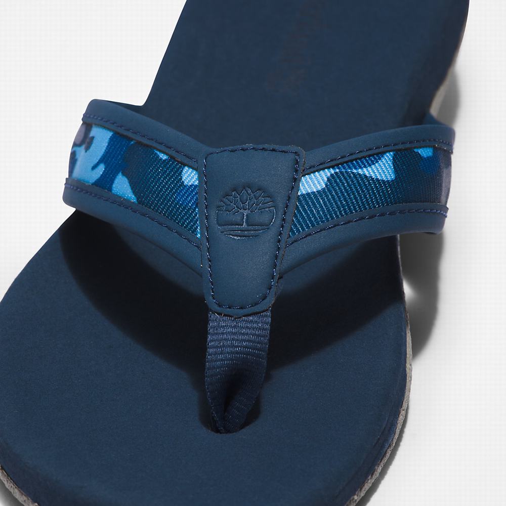 Timberland Seaton Bay Tanga Sandalet Erkek Koyu Mavi | TR-7169X