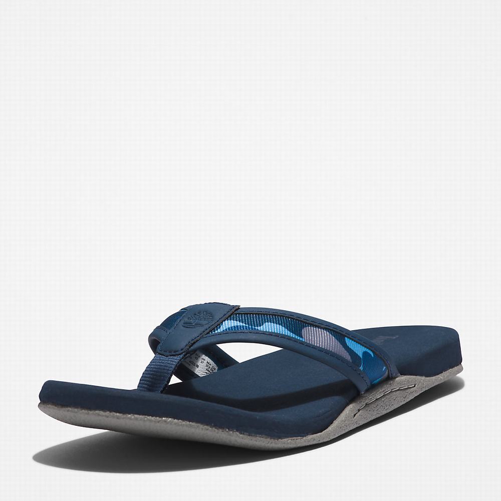 Timberland Seaton Bay Tanga Sandalet Erkek Koyu Mavi | TR-7169X