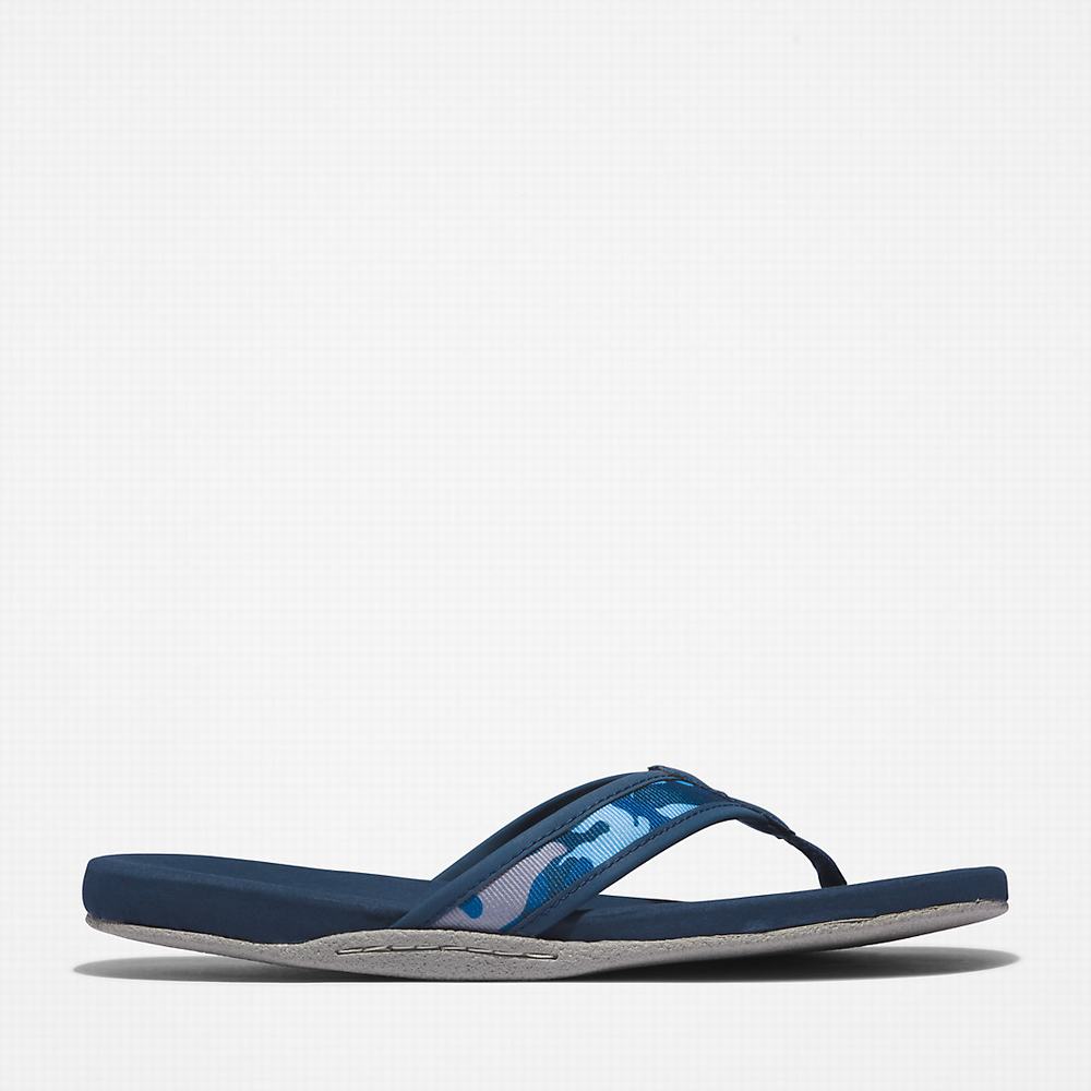 Timberland Seaton Bay Tanga Sandalet Erkek Koyu Mavi | TR-7169X