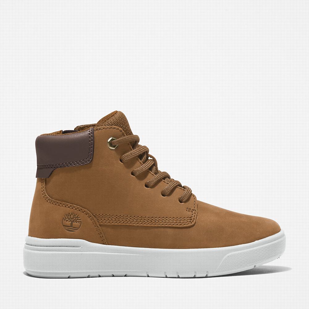 Timberland Seneca Bay High-top Spor Ayakkabı Çocuk Açık Kahverengi | TR-7480R