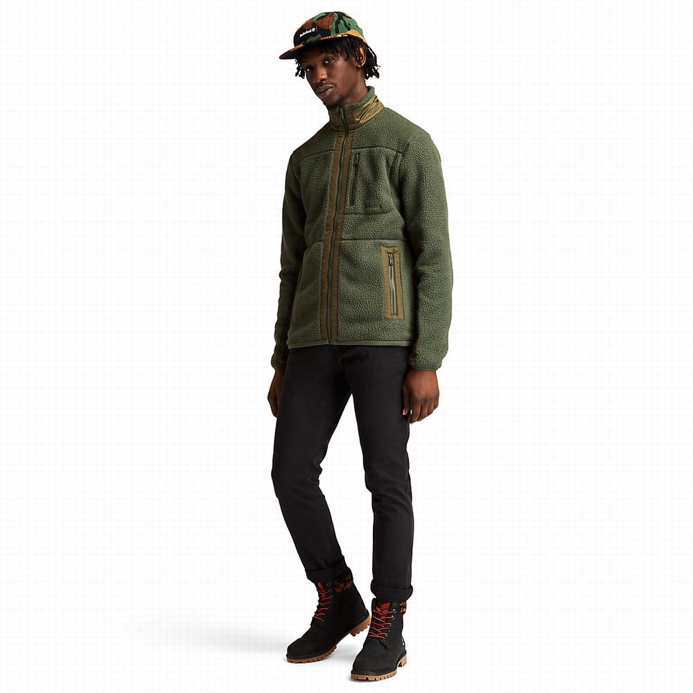 Timberland Sherpa Polar Ceketler Erkek Koyu Yeşil | TR-1473V