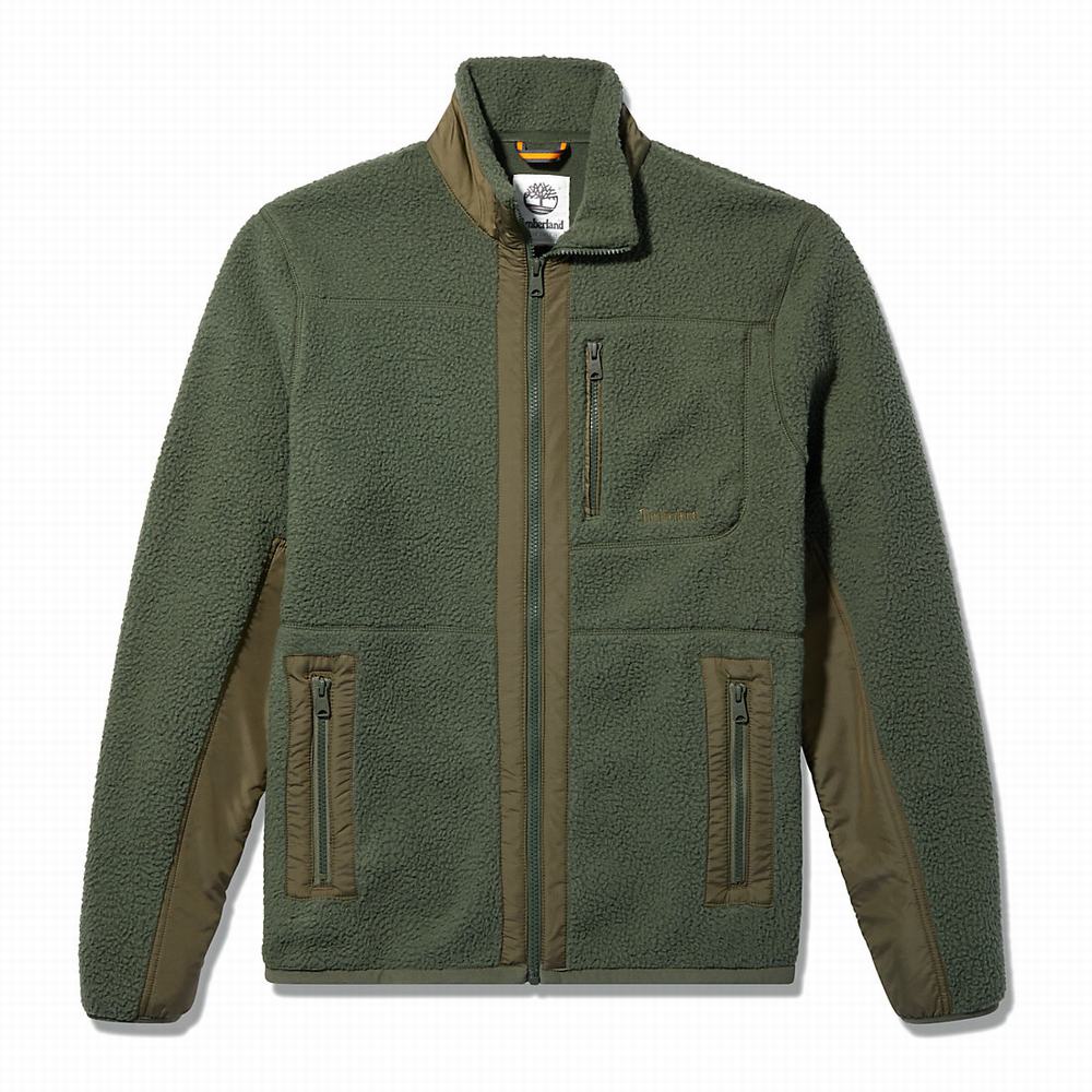 Timberland Sherpa Polar Ceketler Erkek Koyu Yeşil | TR-1473V