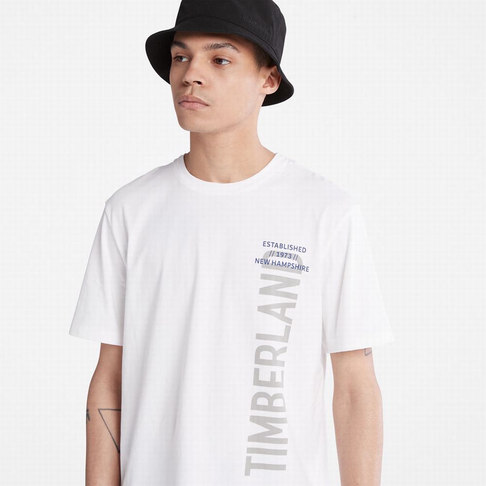 Timberland Side-logo Tişört Erkek Beyaz | TR-6235B