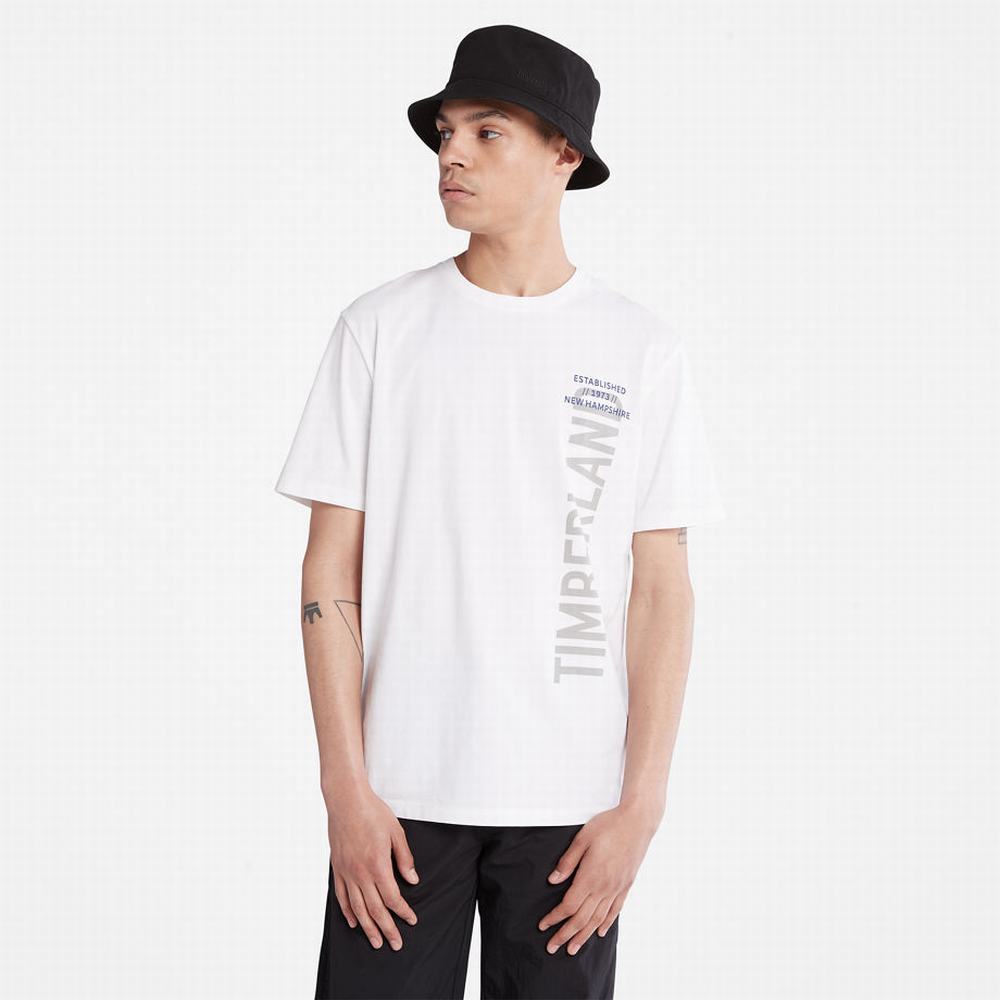 Timberland Side-logo Tişört Erkek Beyaz | TR-6235B